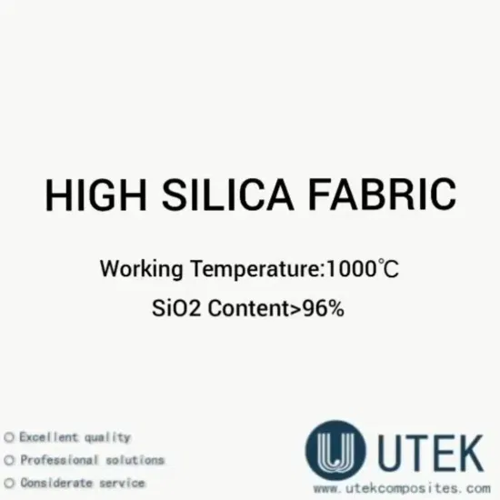 Tela de tejido liso de fibra de vidrio con alto contenido de sílice para aislamiento aeroespacial